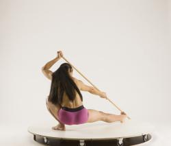 ELMER DIFFERENT SITTING POSES WITH SPEAR 